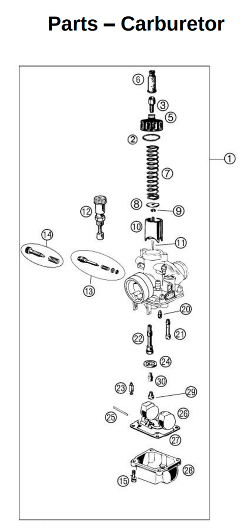 Carburetor, 2027 COBRA CX50 FWE