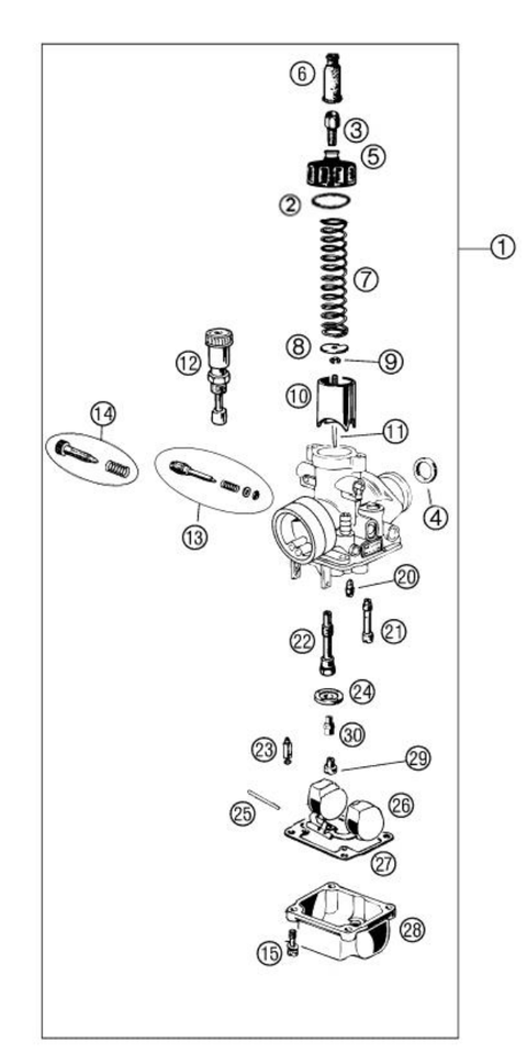 Carburetor, 2027 COBRA CX50 JR