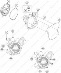 CLUTCH COVER, 2024 KTM 65-SX