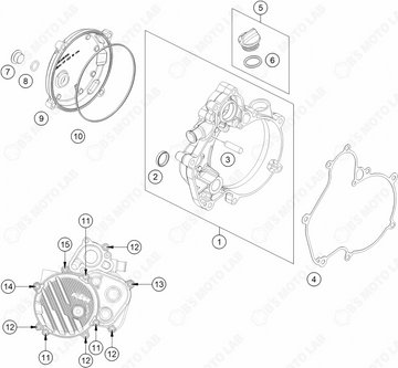 CLUTCH COVER, 2024 KTM 50-SX