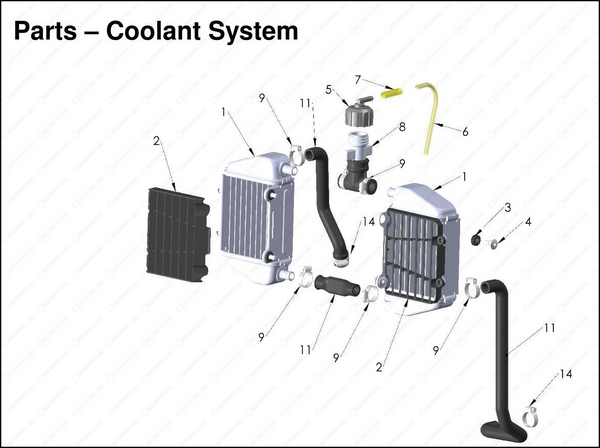 Coolant System, 2025 COBRA CX-50-FWE