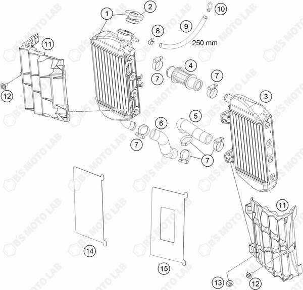 COOLING SYSTEM, 2024 GasGas MC-85-17/14