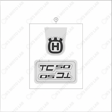 DECAL, 2024 Husquvarna TC-50