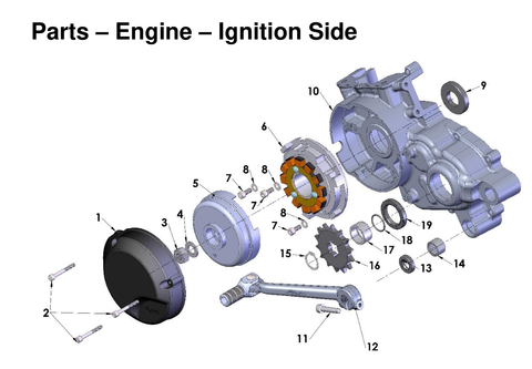 Engine - Ignition Side, 2027 COBRA CX65