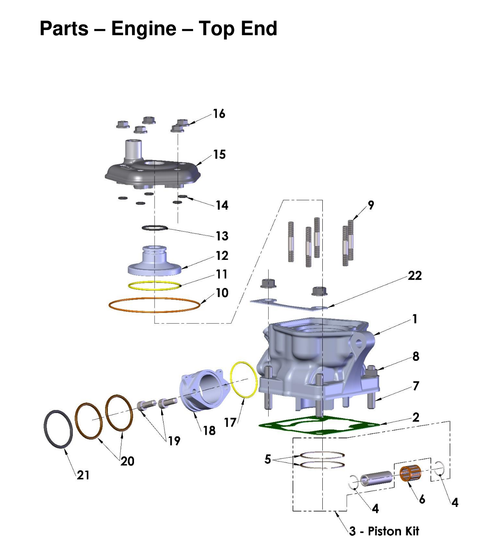 Engine - Top End, 2027 COBRA CX65