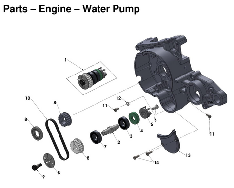 Engine – Ignition and Water Pump, 2026 COBRA CX-50-SR