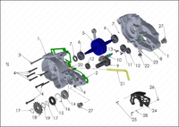 Engine – Bottom End and Transmission, 2025 COBRA CX-50-JR