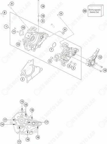 ENGINE CASE, 2024 KTM SX-50-F