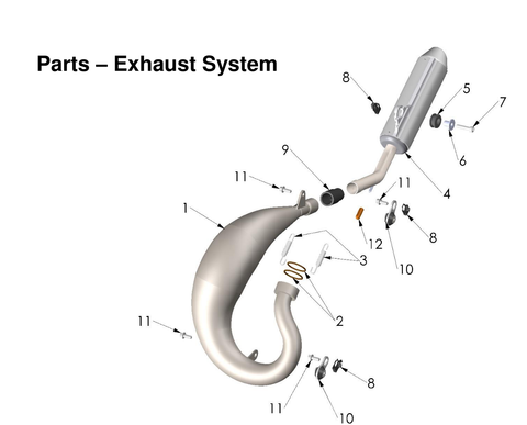 Exhaust System, 2027 COBRA CX50 JR