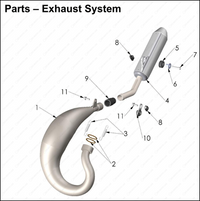 Exhaust System, 2025 COBRA CX-50-JR