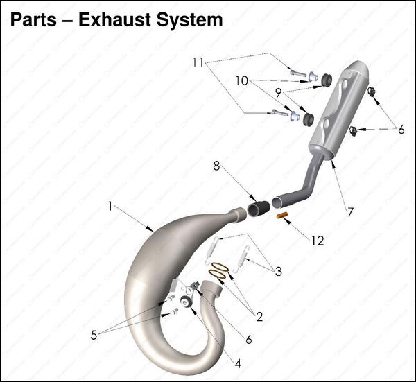 Exhaust System, 2025 COBRA CX-50-FWE