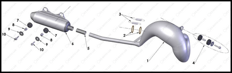Exhaust System, 2024 Cobra CX-50-JR