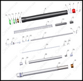 Forks and Leg Assembly Non-Brake Side, 2024 Cobra CX-50-JR