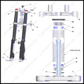 Front Forks and Triple Clamps, 2024 Cobra CX-50-JR