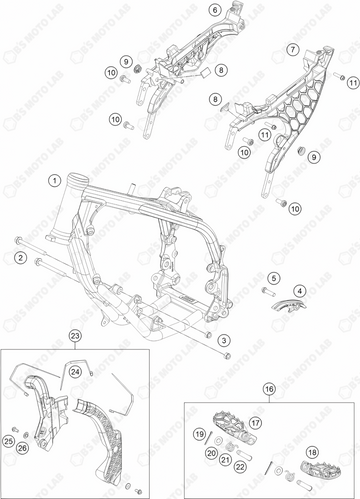 FRAME, 2024 KTM 50-SX