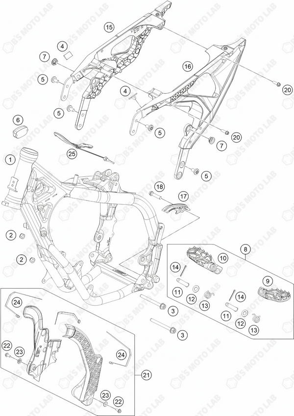 FRAME, 2024 KTM 65-SX