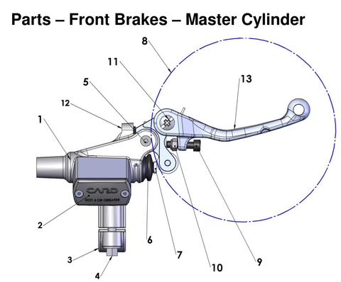 Front Brakes - Master Cylinder, 2027 COBRA CX65