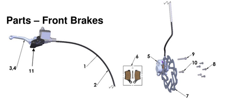Front Brakes, 2026 COBRA CX-50-SR