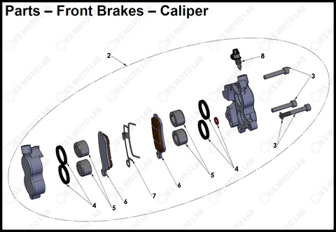 Front Brakes – Caliper, 2023 Cobra CX-65