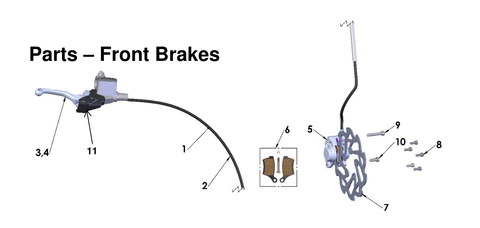 Front Brakes, 2027 COBRA CX50 JR