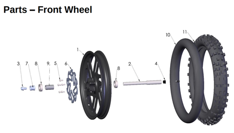 Front Wheel, 2027 COBRA CX50 FWE