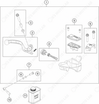 FRONT BRAKE CONTROL, 2024 KTM SX-50-F