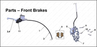 Front Brakes, 2025 COBRA CX-50-JR