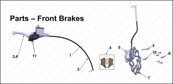 Front Brakes, 2025 COBRA CX-50-JR