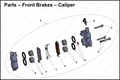 Front Brakes – Caliper, 2025 COBRA CX-65