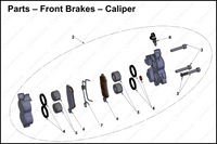 Front Brakes – Caliper, 2025 COBRA CX-65