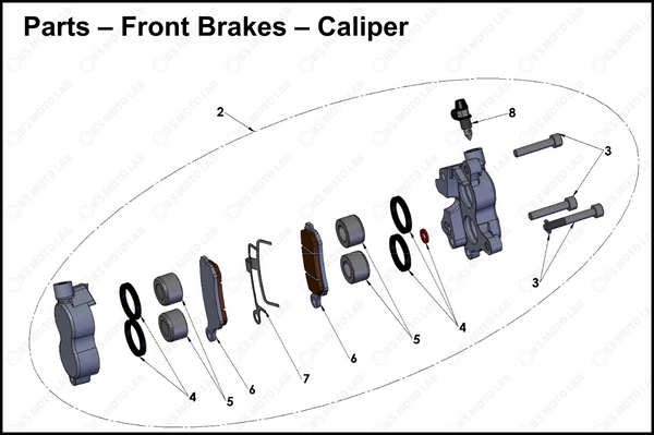 Front Brakes – Caliper, 2025 COBRA CX-65