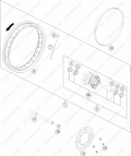 FRONT WHEEL, 2024 KTM 50-SX
