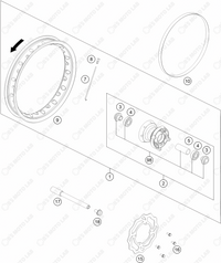 FRONT WHEEL, 2024 KTM 50-SX