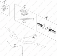 HANDLEBAR, CONTROLS, 2024 KTM 65-SX