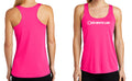 Women Logo Racer Back Tank Shirt Pink/ White