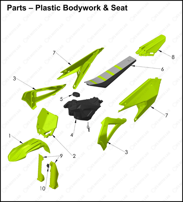 Plastic Bodywork & Seat, 2025 COBRA CX-65