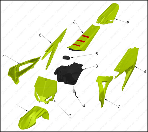 Plastic Bodywork & Seat, 2024 COBRA CX-50-FWE-ANN