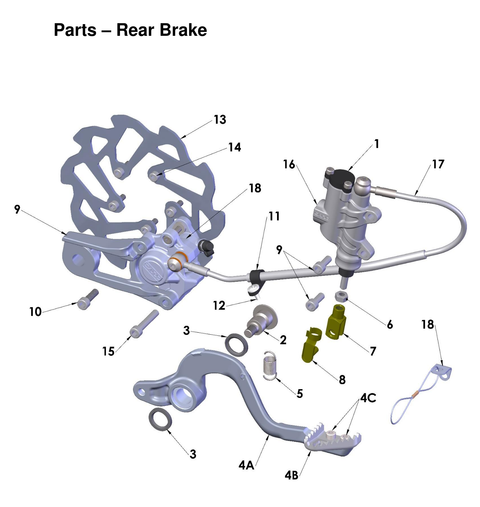 Rear Brake, 2027 COBRA CX50 JR
