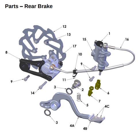 Rear Brake, 2027 COBRA CX50 FWE
