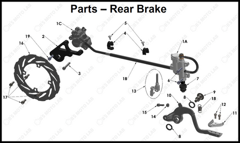 Rear Brake System, 2023 Cobra CX-65