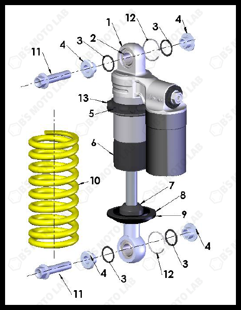 Rear Shock – External, 2024 Cobra CX-50-JR