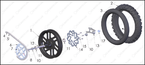 Rear Wheel, 2024 Cobra 50-SR