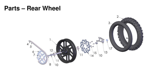 Rear Wheel, 2026 COBRA CX-50-SR