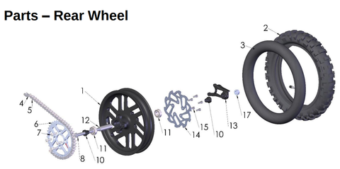 Rear Wheel, 2027 COBRA CX50 FWE