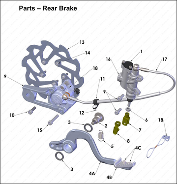 Rear Brake, 2025 COBRA CX-50-JR