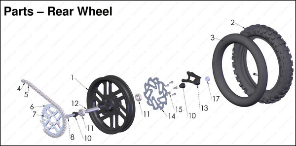 Rear Wheel, 2025 COBRA CX-50-FWE