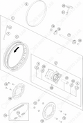 REAR WHEEL, 2024 KTM SX-50-F