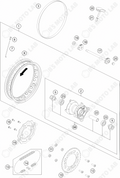 REAR WHEEL, 2024 Husquvarna TC-50