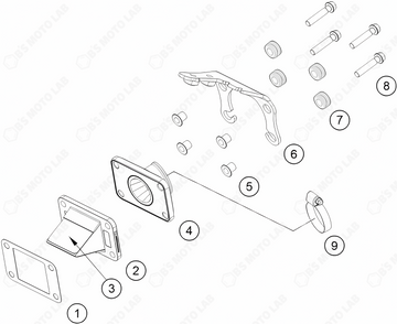 REED VALVE CASE, 2024 KTM 50-SX