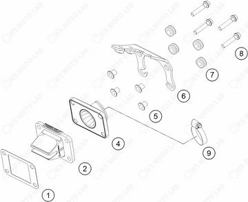 REED VALVE CASE, 2024 KTM SX-50-F